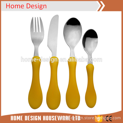 plastic handle kids cutlery set